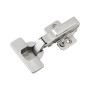 Завіса Clip-On, 105°, накладна, з дотягувачем, нікель, 3D Muller Profi Line