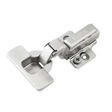 Завіса Clip-On, 105°, внутрішня, з дотягувачем, нікель, 3D Muller Profi Line