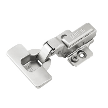 Завіса Clip-On, 105°, внутрішня, з дотягувачем, нікель, 3D Muller Profi Line Завіса Clip-On, 105°, внутрішня, з дотягувачем, нікель, 3D Muller Profi Line