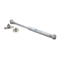 Газліфти меблеві відкривання вниз GiFF Alto 60 N L=245 мм срібло