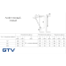 Купити Газовий ліфт GTV 100N, сірий  від Фурнітура GTV - 1