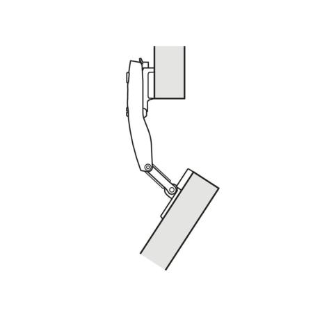 Петля центральна регульована Clip-on Hafele для складних дверей Free Fold під шуруп 