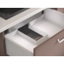 Обід металевий для сифона в шухляду під мийку білий