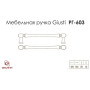 Меблева ручка Giusti РГ 603 золото римське