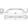 Ручка для кухні Gamet UR38-0128-G0035 антична бронза