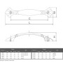 Ручки скоби Marella CL 15089.096 антична бронза