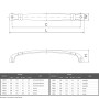 Ручки для меблів Marella CL 15063.128 золото