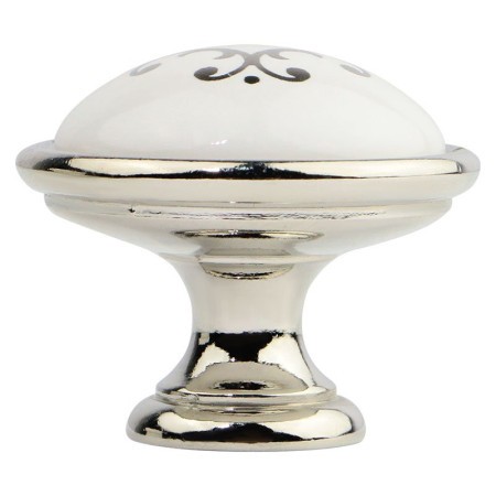Фарфоровые ручки Marella CL 24316.01.035 никель полированный