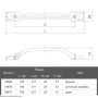 Ручки скоби Marella D 15090.160 хром