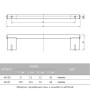 Ручки для мебели Cosma M 6480.192 никель