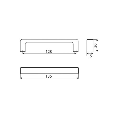 Ручки для мебели Gamet UU56-0128-R21 патинированное железо