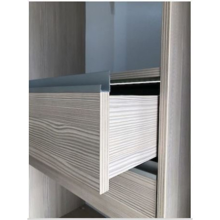Мебельные ручки Н2 L= 5950мм Серебро BRUSH