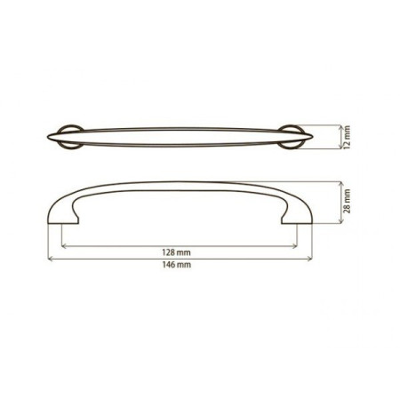 Ручка скоба никель матовый DN 13 G5 UN 1306