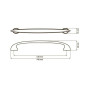 Ручка скоба никель матовый DN 13 G5 UN 1306