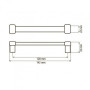 Ручка скоба 128мм DRU 09AL/128 G2 RU 09/C00/04/128 хром
