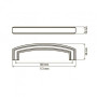 Ручки для мебели DR 53/160 G16 НИКЕЛЬ ТЕМНЫЙ