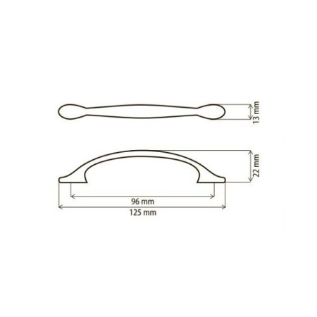  Ручки для меблів SS 6526/96 G2 ХРОМ