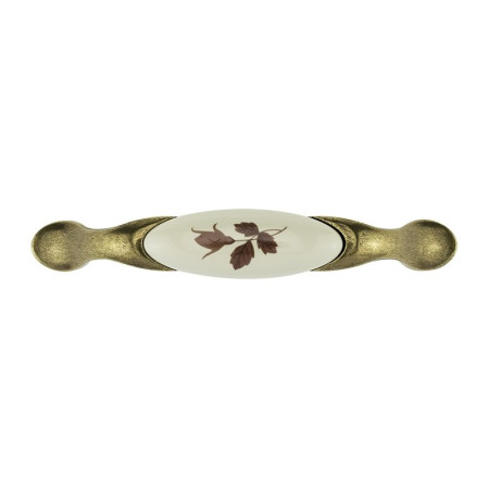 Ручки для мебели DP 192/96 G4/MLK2 БРОНЗА АНТИЧНАЯ/РОЗА КОРИЧНЕВАЯ