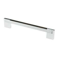 Ручка для меблів D-450/160 G2 / WOOD WD ХРОМ / ВЕНГЕ темний