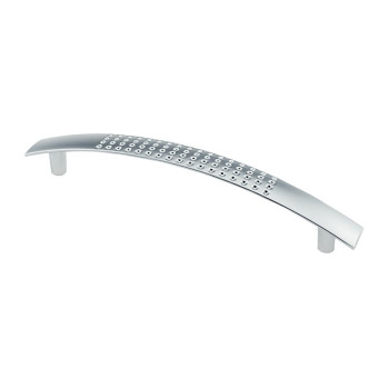 Купить Ручка для мебели DN 87/96 G6 ХРОМ МАТОВЫЙ (АЛЮМИНИЙ) ПЕРФОРАЦИЯ от Мебельная фурнитура ДС