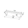 МЕБЕЛЬНЫЕ РУЧКИ FERRO FIORI M 0720.128 ХРОМ
