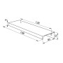 Ручки для мебели DV-002/128 L-148 G2 ХРОМ