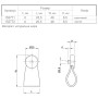Ручки для мебели Ferro Fiori M 0010.192 чёрный браш