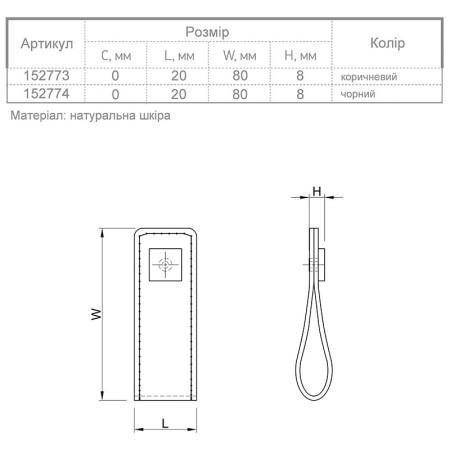 Ручки для мебели Ferro Fiori M 0010.192 чёрный браш