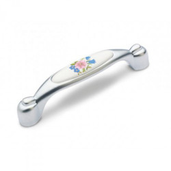 Керамические ручки для мебели хром мат. D-304/96 G6/01W