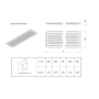 Піддон до сушки для посуду INOXA L=500 ардезія