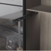 Вешалка для галстуков  Starax S-6542-A антрацит 85x460x90