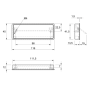 Мебельные ручки Ferro Fiori M 0850.96 черный браш