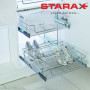 Выдвижная полка для обуви Starax S-6122 хром