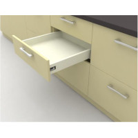 Ящик выдвижной InnoTech Atira частичного выдвижения L520 белый H70 c доводчиком SilentSystem