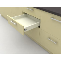 Выдвижной ящик под столешницу InnoTech Atira частичного выдвижения L470 белый H70 c доводчиком SilentSystem