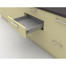 Висувний ящик кухня InnoTech Atira часткового висування L470 срібло H70 з дотягом