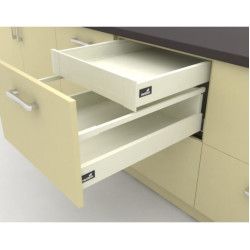 Внутренний  ящик выдвижной InnoTech Atira частичного выдвижения L520 белый H70 c доводчиком SilentSystem
