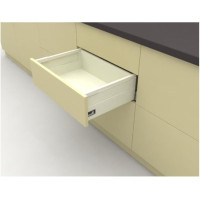 Системы выдвижных ящиков InnoTech Atira полного выдвижения L350 белый H144 (бок Н70+TopSide металл) c выталкивателем PushToOpen