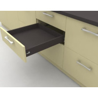 Система выдвижных ящиков InnoTech Atira полного выдвижения L520 антрацит H70 c доводчиком SilentSystem