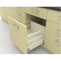 Висувні ящики InnoTech Atira часткового висування L520 білий H287 (бок Н70+2 релінги) з дотягом SilentSystem