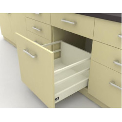 Выдвижные ящики InnoTech Atira частичного выдвижения L520 белый H287 (бок Н70+2 релинга) c доводчиком SilentSystem
