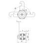 Замок для шкафчика в раздевалку Muller CN 20mm