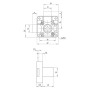 Замок для скляних дверей Muller CL 22mm
