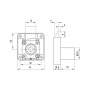 Замок для тумбочки Muller CL 22mm
