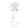 Замок для вітрини Muller CL 22mm