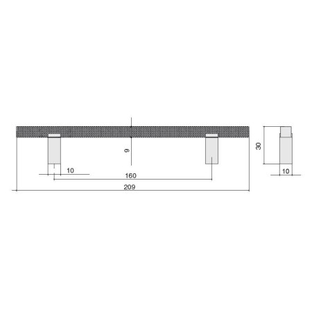 Ручка-скоба Citterio Giulio 160 мм (8 1175.0160.0252) черный матовый
