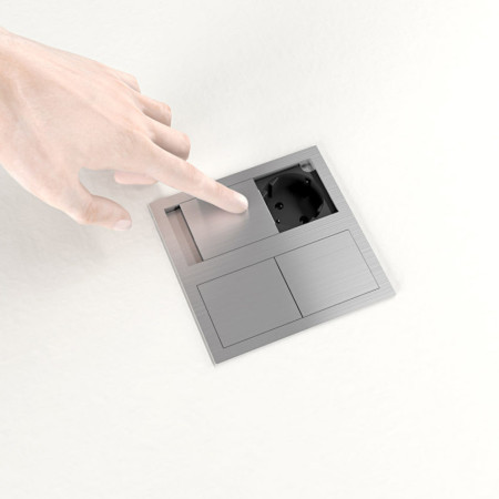 Розетковий блок ASA VersaHit Dual 1x220+1USB 5V IP54 нержавіюча сталь (060.15F.00009)