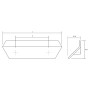 Меблева ручка накладна Viefe Plie 114×64×35 мм сірий метал (0597.064.Z.M23)