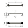Ручка-скоба Citterio Giulio 192 мм (8 1204.0192.0904) капучино