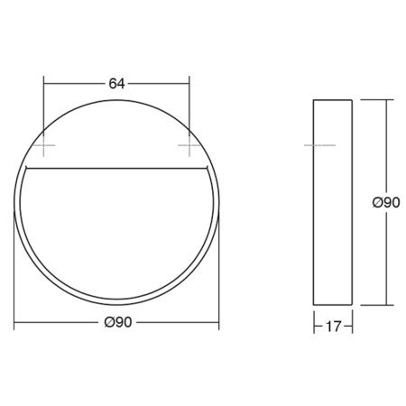 Ручка-кнопка Viefe 64 мм (0496.064.Z.23)